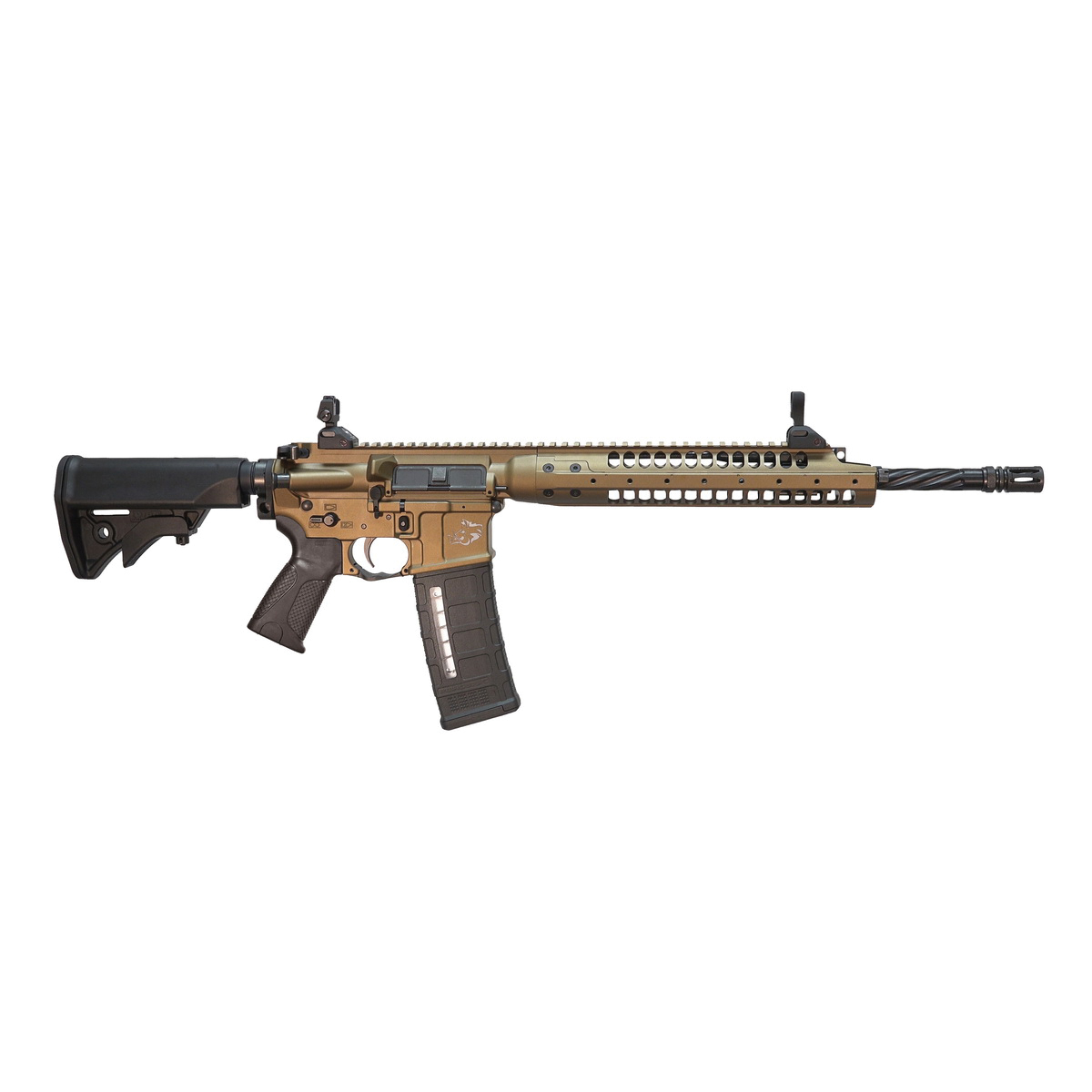 LWRC SIX8-A5 Razorback II 6.8 SPC 16.10", Burnt Bronze - Lwrc