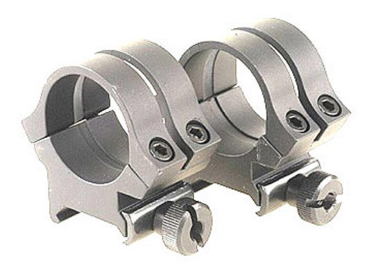 Weaver Quad Lock 1" High Rings, Silver 49056 - Weaver