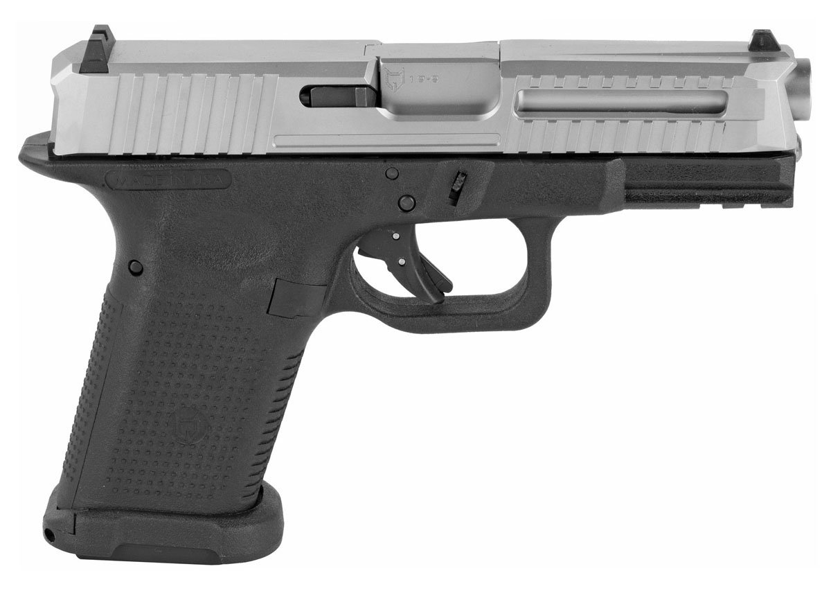 Lone Wolf LTD19 V1 9mm Pistol, Silver/Black - LWD-LTD19-V1 - Lone Wolf