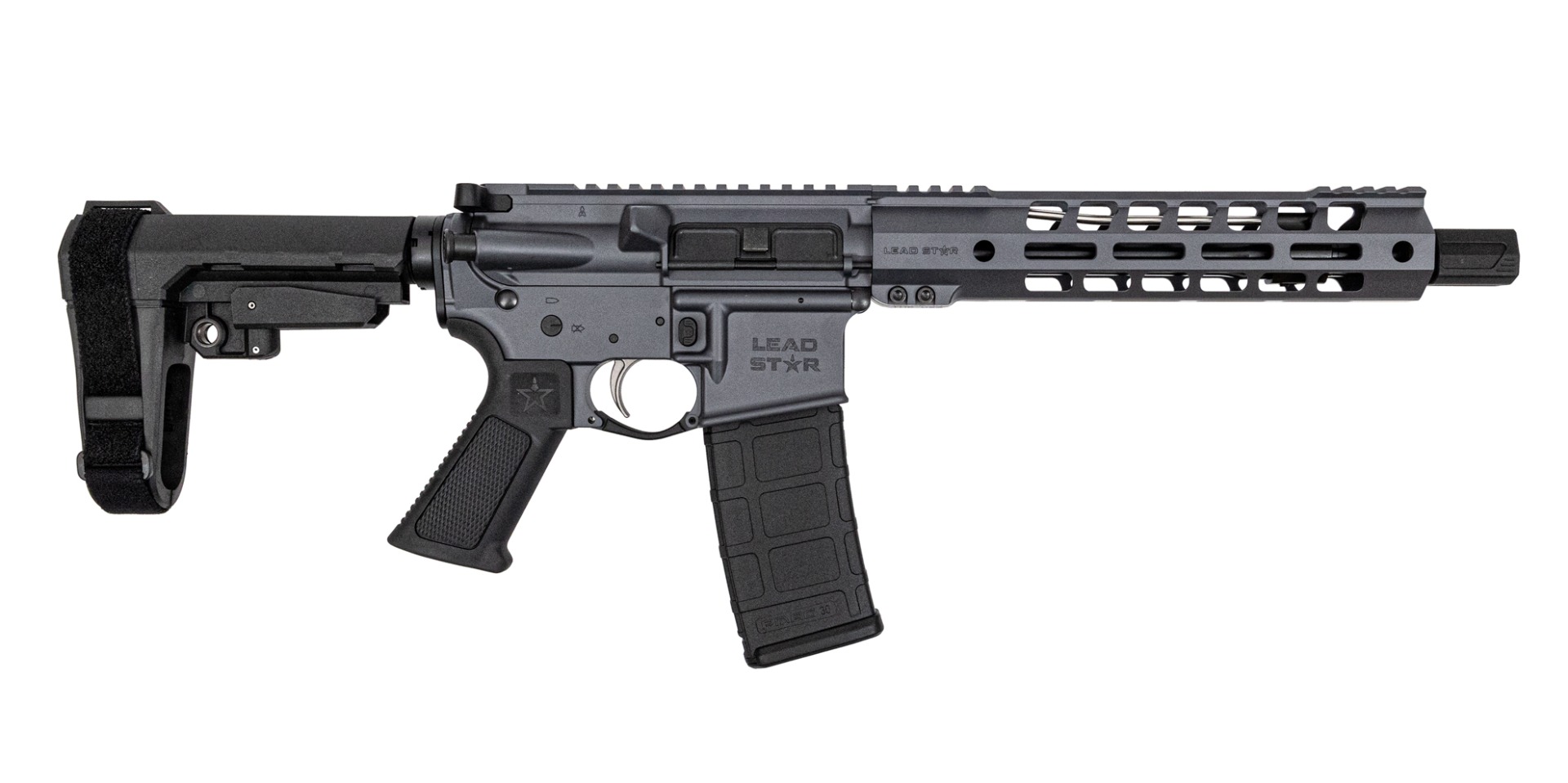 Lead Star Arms Grunt Pistol - 10.5" .223 Wylde w/ 10" Handguard (Concrete Grey) - Lead Star Arms