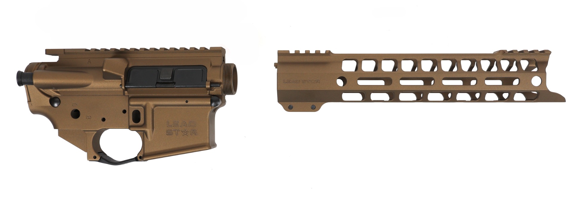 Lead Star Arms Grunt AR-15 Build Kit w/ 11" Handguard, Burnt Bronze - Lead Star Arms