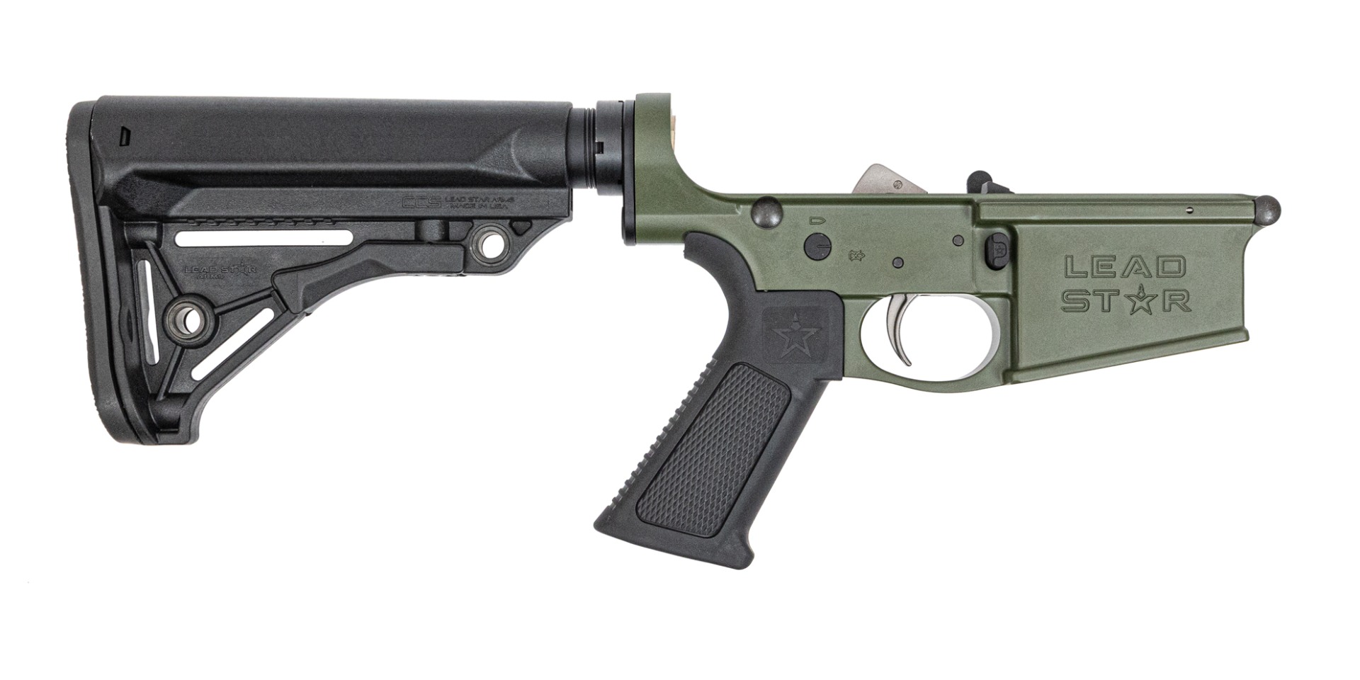 Lead Star Arms Lower Receiver - Complete Rifle DMR -  (Sniper Green) - Lead Star Arms