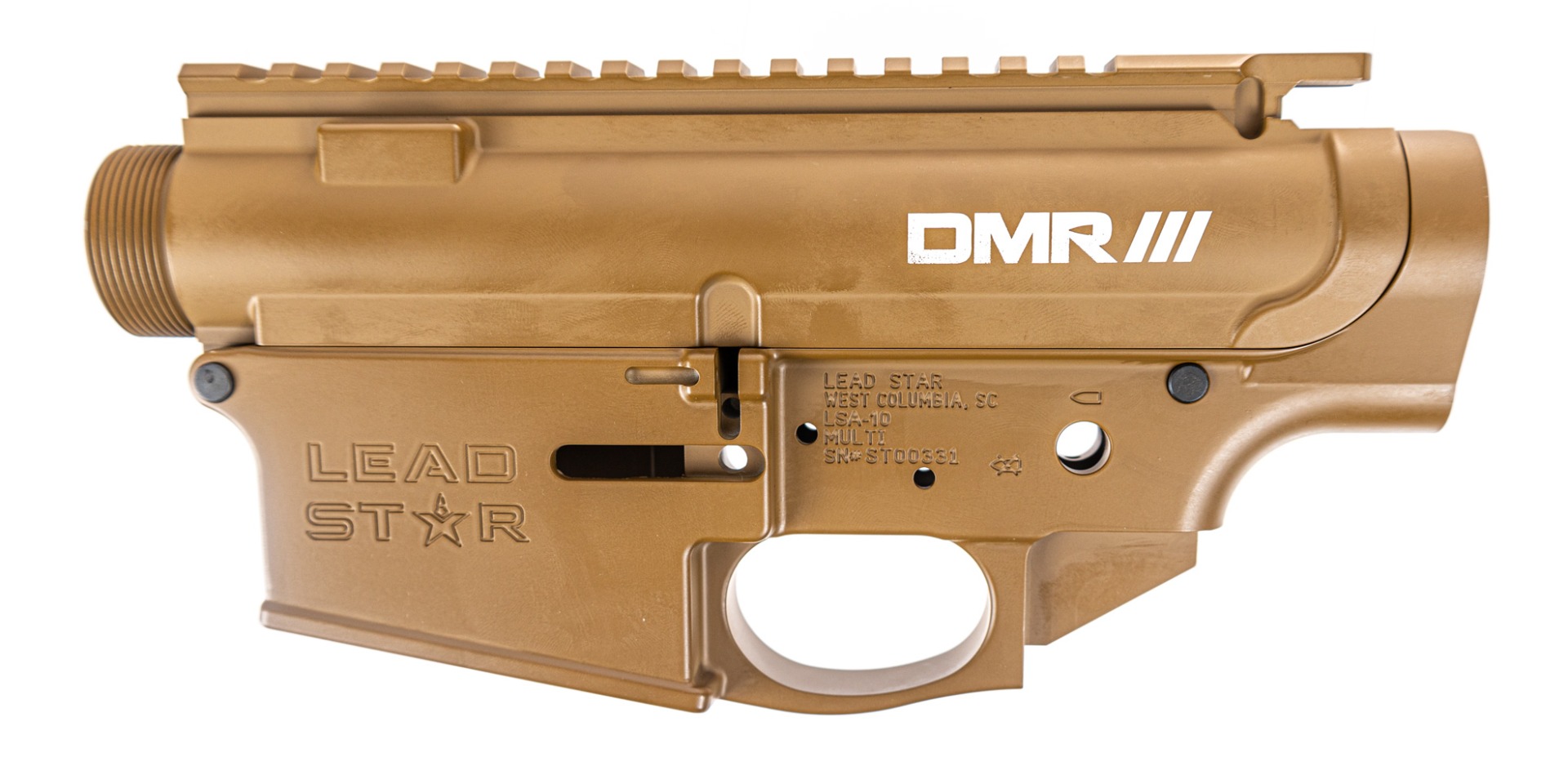 Lead Star Arms Receiver Set - Grunt DMR AR-10 (Coyote) - Lead Star Arms