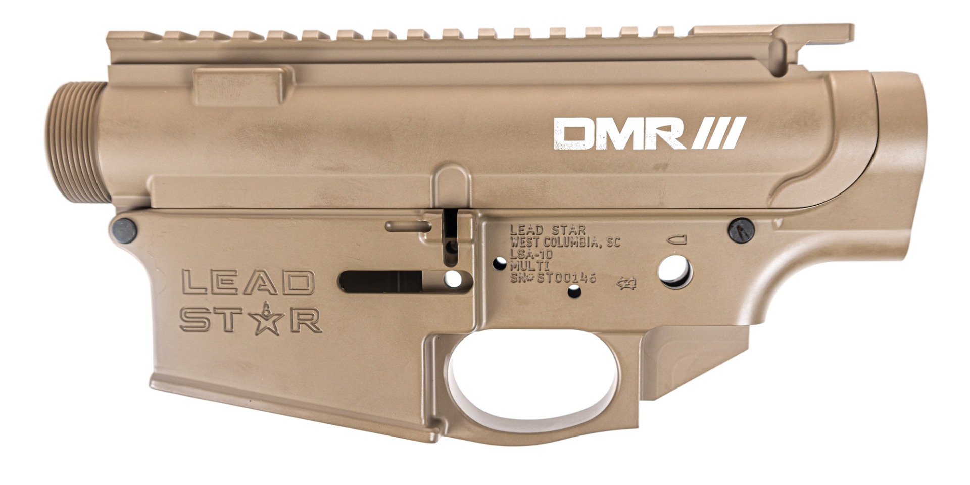 Lead Star Arms Receiver Set - Grunt DMR AR-10 (FDE) - Lead Star Arms