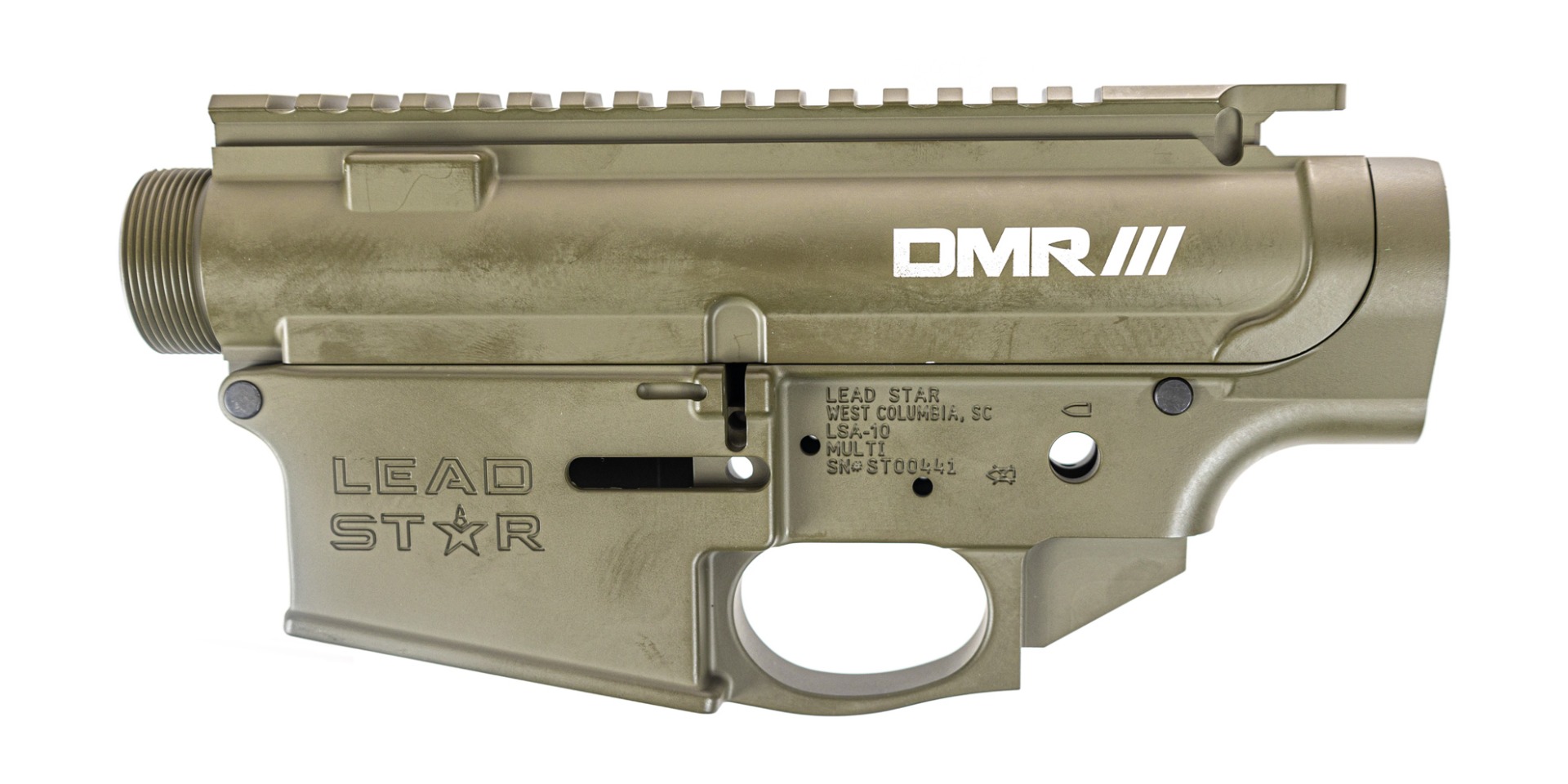 Lead Star Arms Receiver Set - Grunt DMR AR-10 (Sniper Green) - Lead Star Arms