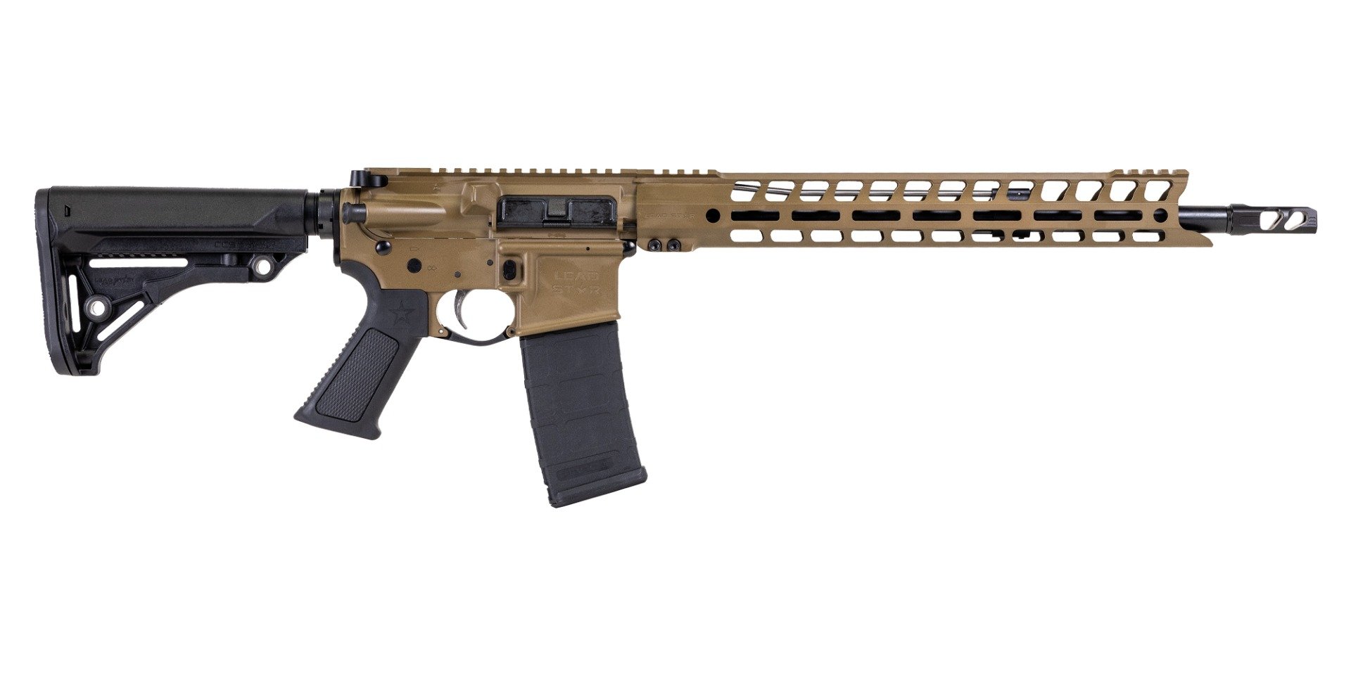 Lead Star Arms Grunt Rifle - 16" 5.56 NATO w/ 15" Handguard (Coyote) - Lead Star Arms