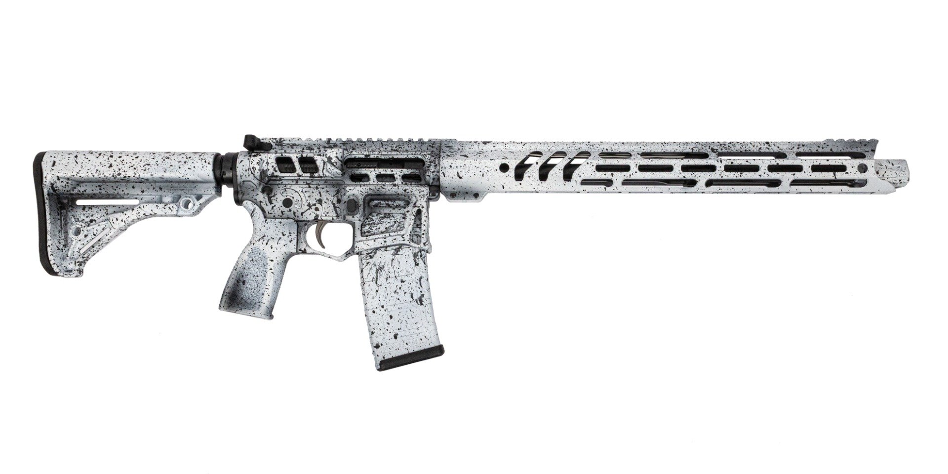 Lead Star Arms Barrage AR-15 Rifle Skel. 5.56 NATO 17" Ravage Handguard, White Noise