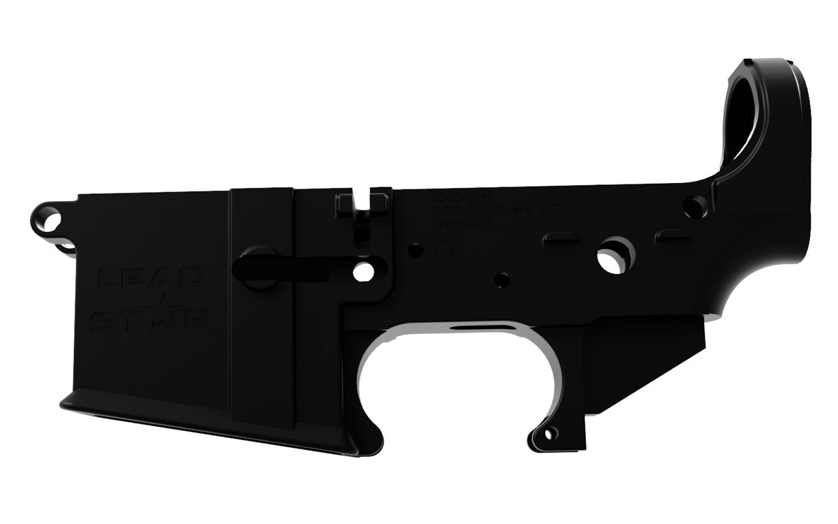 Lead Star Arms Grunt AR-15 Lower Receiver, Black - Lead Star Arms