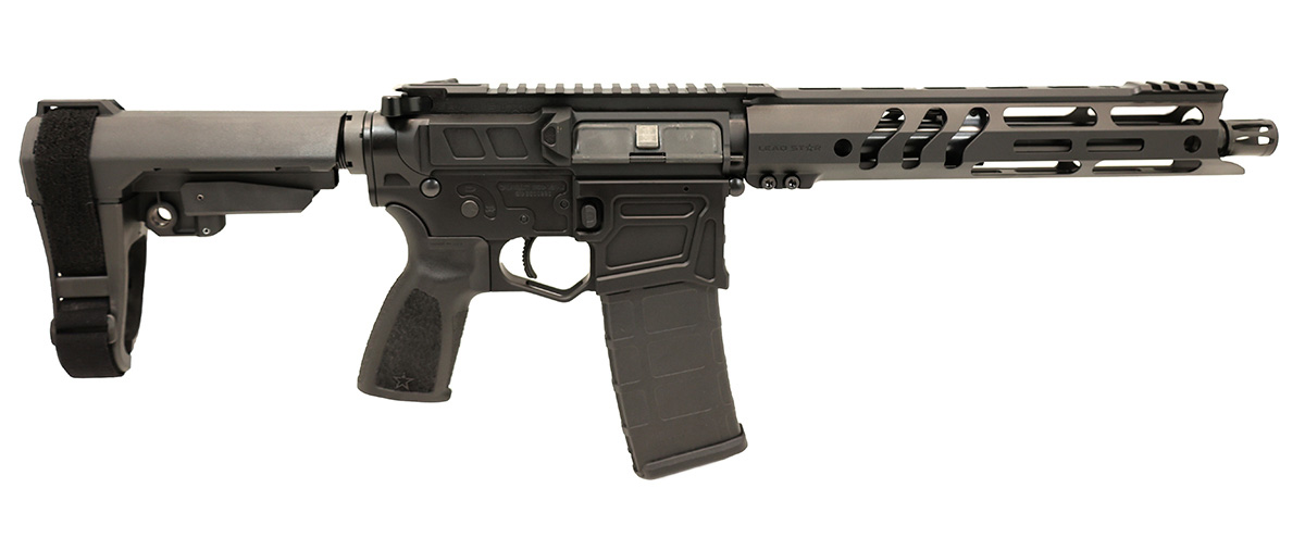 Lead Star Arms Barrage AR-15 Pistol Non Skel .300 Blackout 11" Handguard, Black - Lead Star Arms