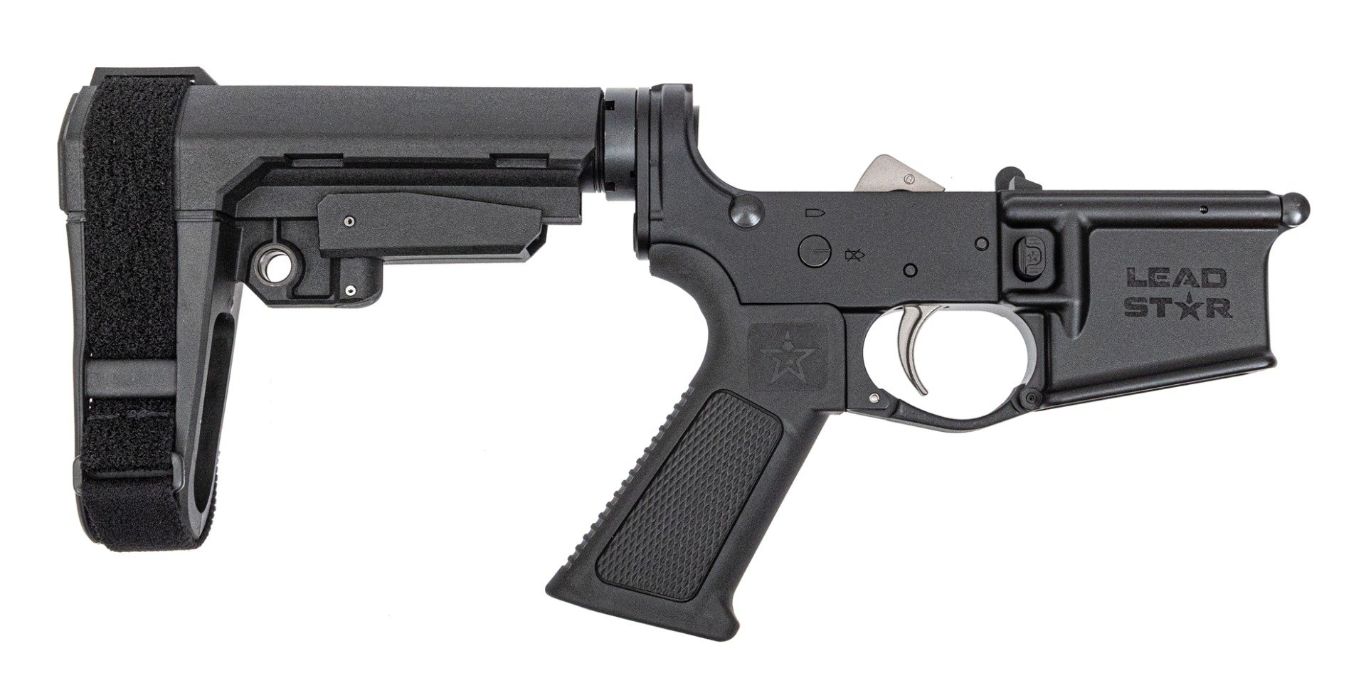 Lead Star Arms Grunt-15 Complete Pistol Lower (Black) - Lead Star Arms