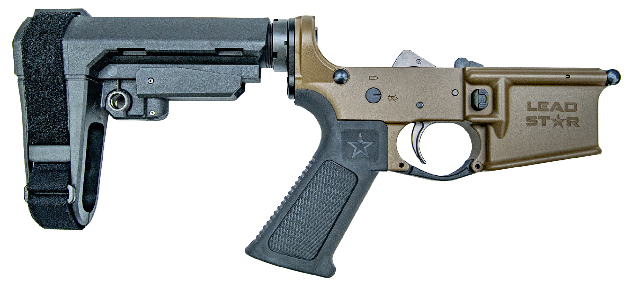 Lead Star Arms Grunt-15 Complete Pistol Lower (Coyote) - Lead Star Arms