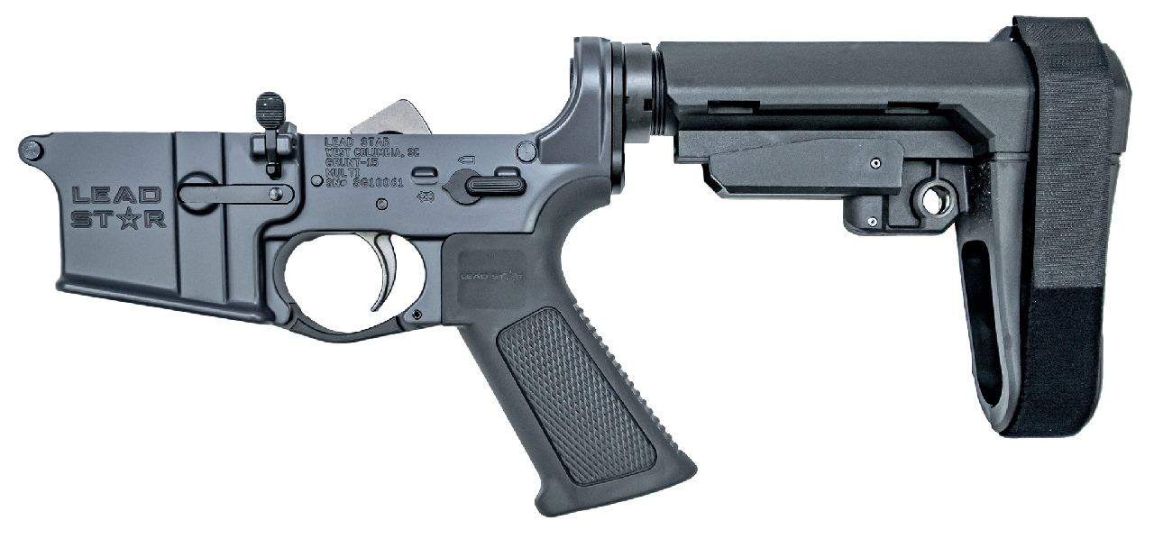 Lead Star Arms Grunt-15 Complete Pistol Lower (Concrete Grey) - Lead Star Arms