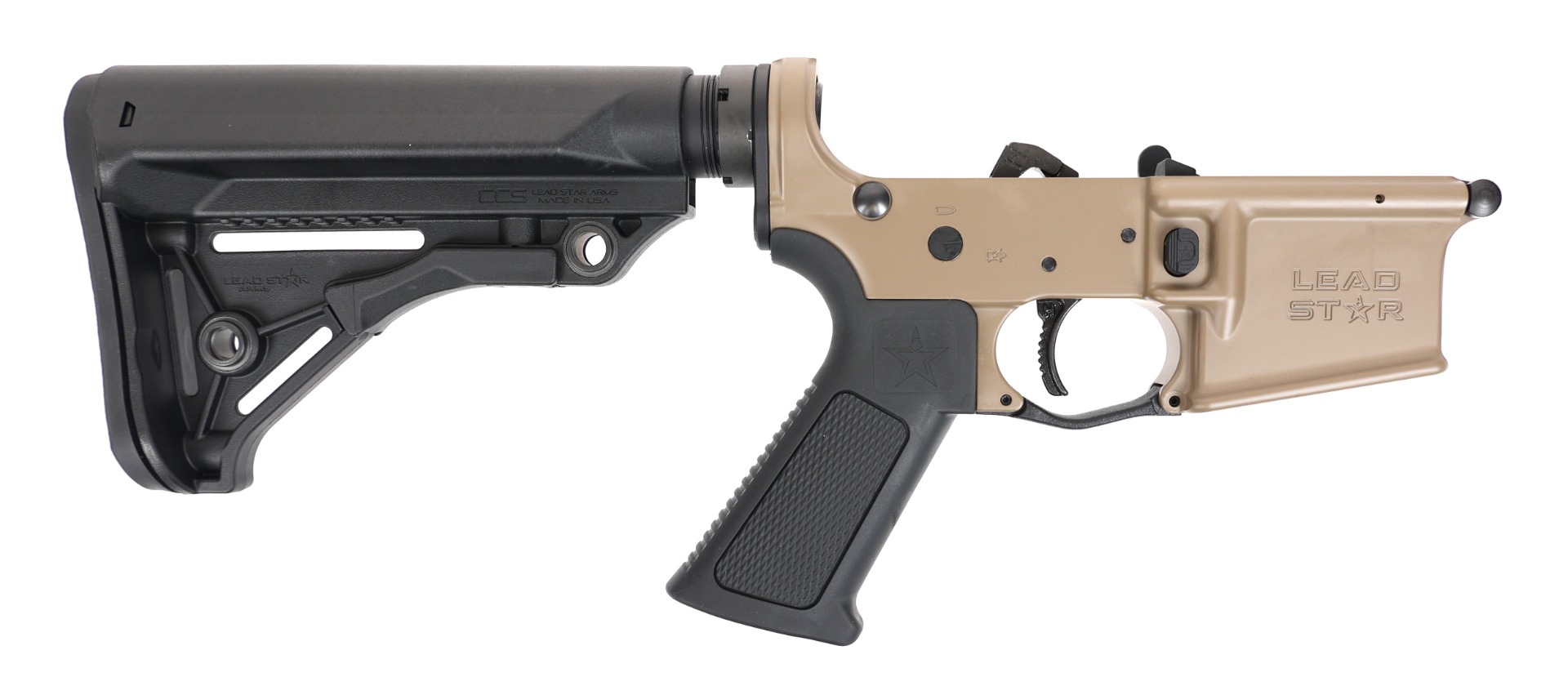 Lead Star Arms Grunt-15 Complete Rifle Lower (FDE) - Lead Star Arms