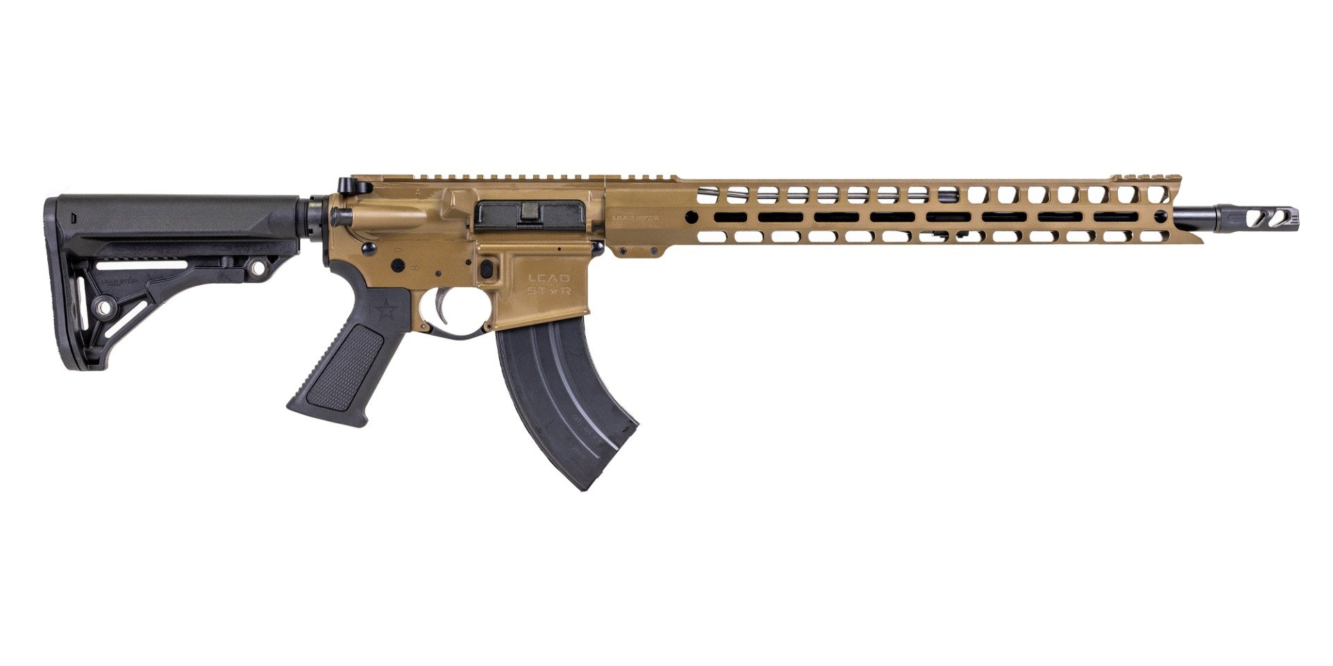 Lead Star Arms Grunt Rifle - 18" 6.8 SPC w/ 17" Handguard (Coyote)