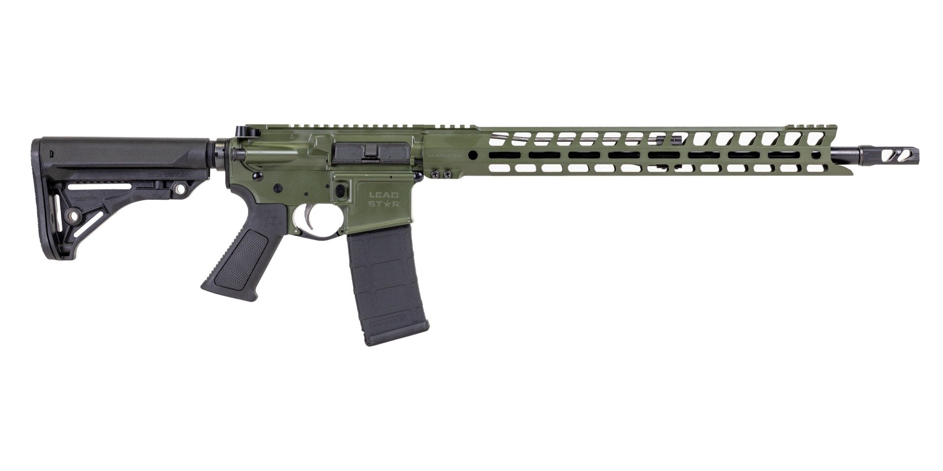 Lead Star Arms Grunt Rifle - 18" 6.8 SPC w/ 17" Handguard (Sniper Green)