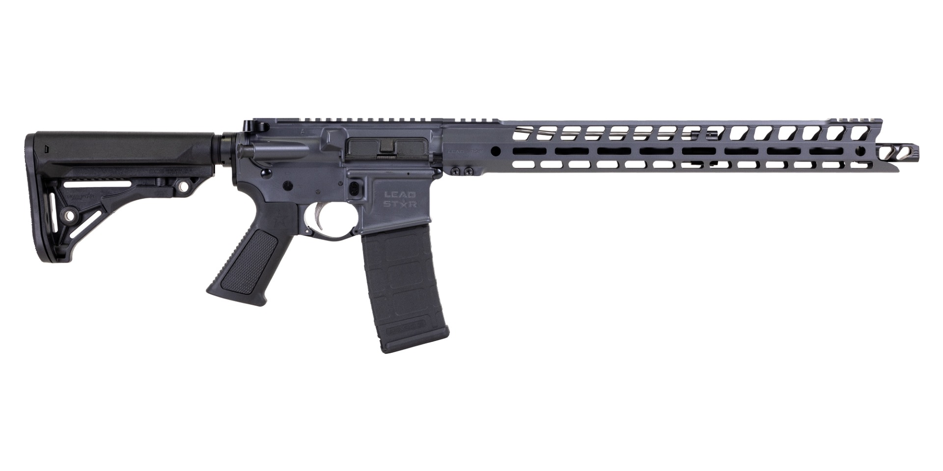 Lead Star Arms Grunt Rifle - 18" 6.8 SPC w/ 17" Handguard (Concrete Grey) - Lead Star Arms