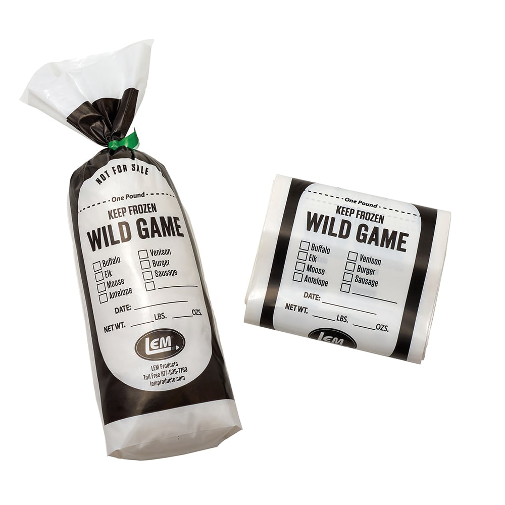 LEM Wild Game Meat Bag, 1 lb Pack of 25