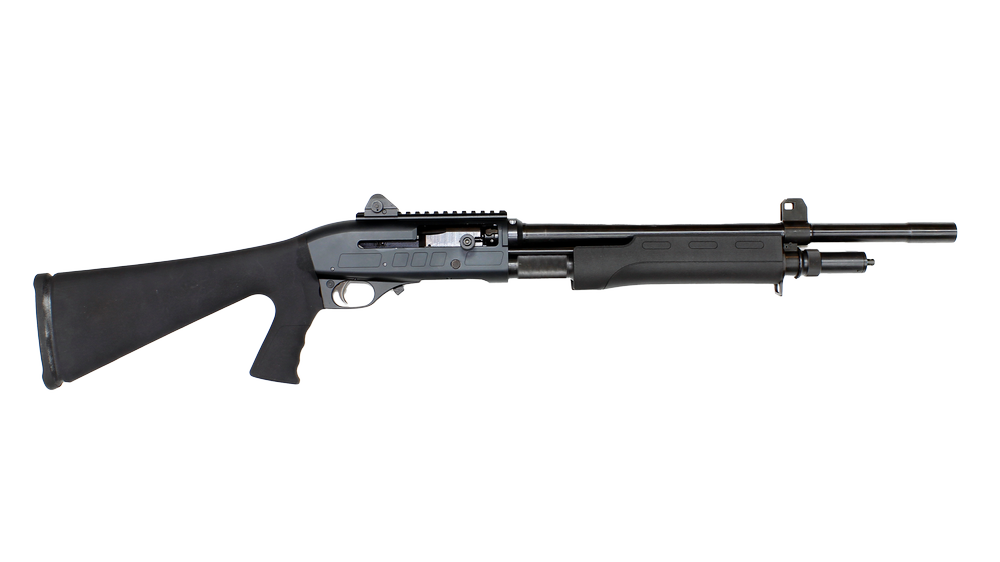 JTS Semi Auto / Pump Hybrid Shotgun w/ Pistol Grip 12ga 5rd 19.7" - M12PT-1