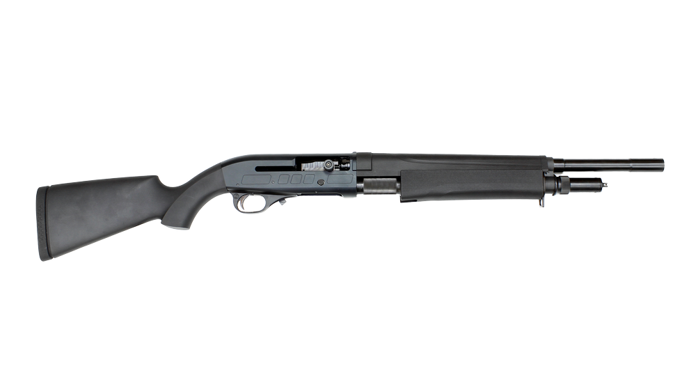 JTS Semi Auto / Pump Hybrid Shotgun 12ga 5rd 19.7" - M12PT-2