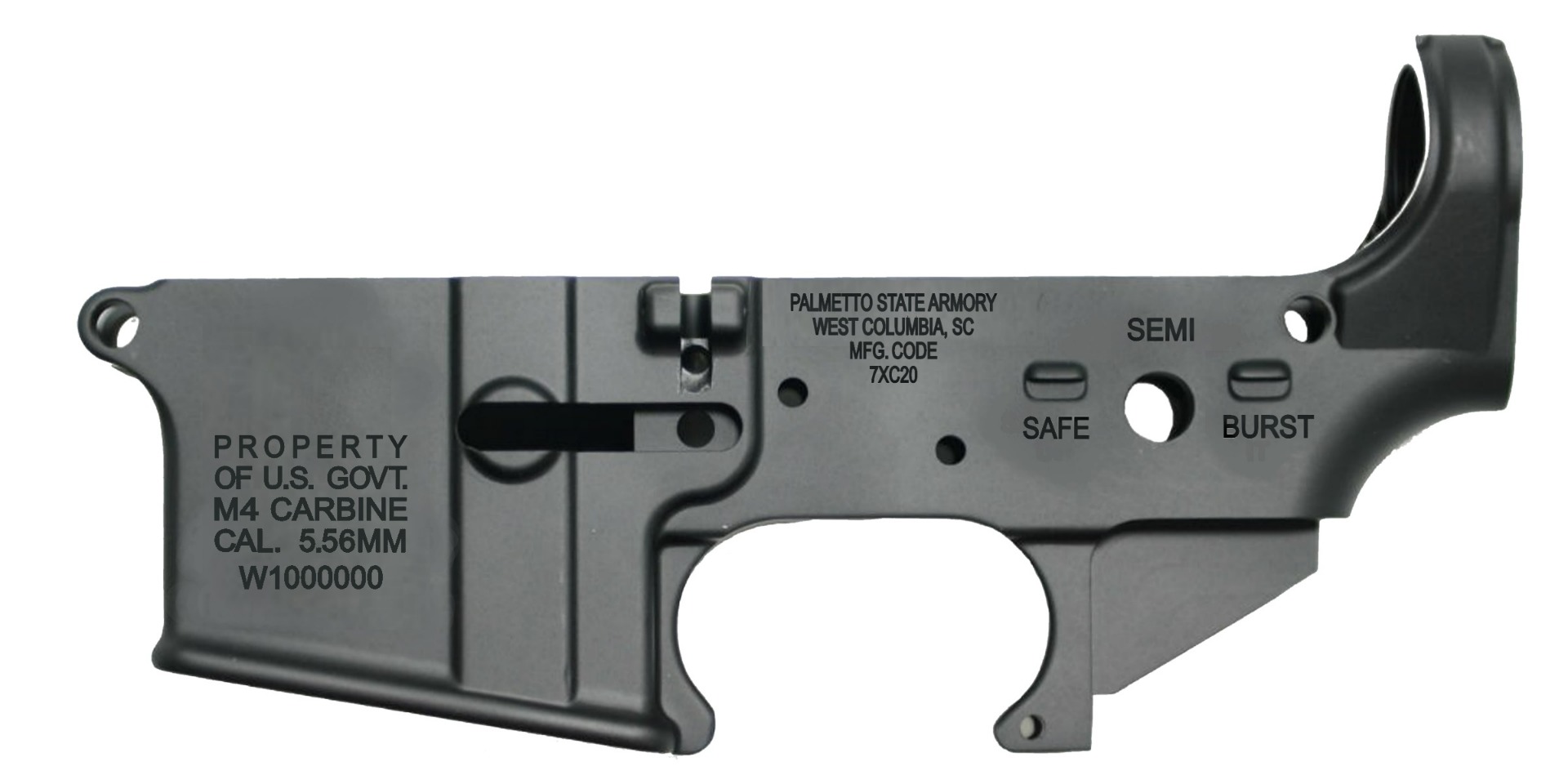 Blem PSA AR-15 "M4 CARBINE" Stripped Lower Receiver