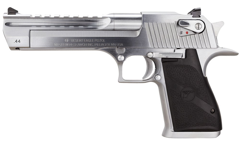Magnum Research Desert Eagle Mark XIX .44 Magnum Pistol, Brushed Chrome - DE44BC - Magnum Research