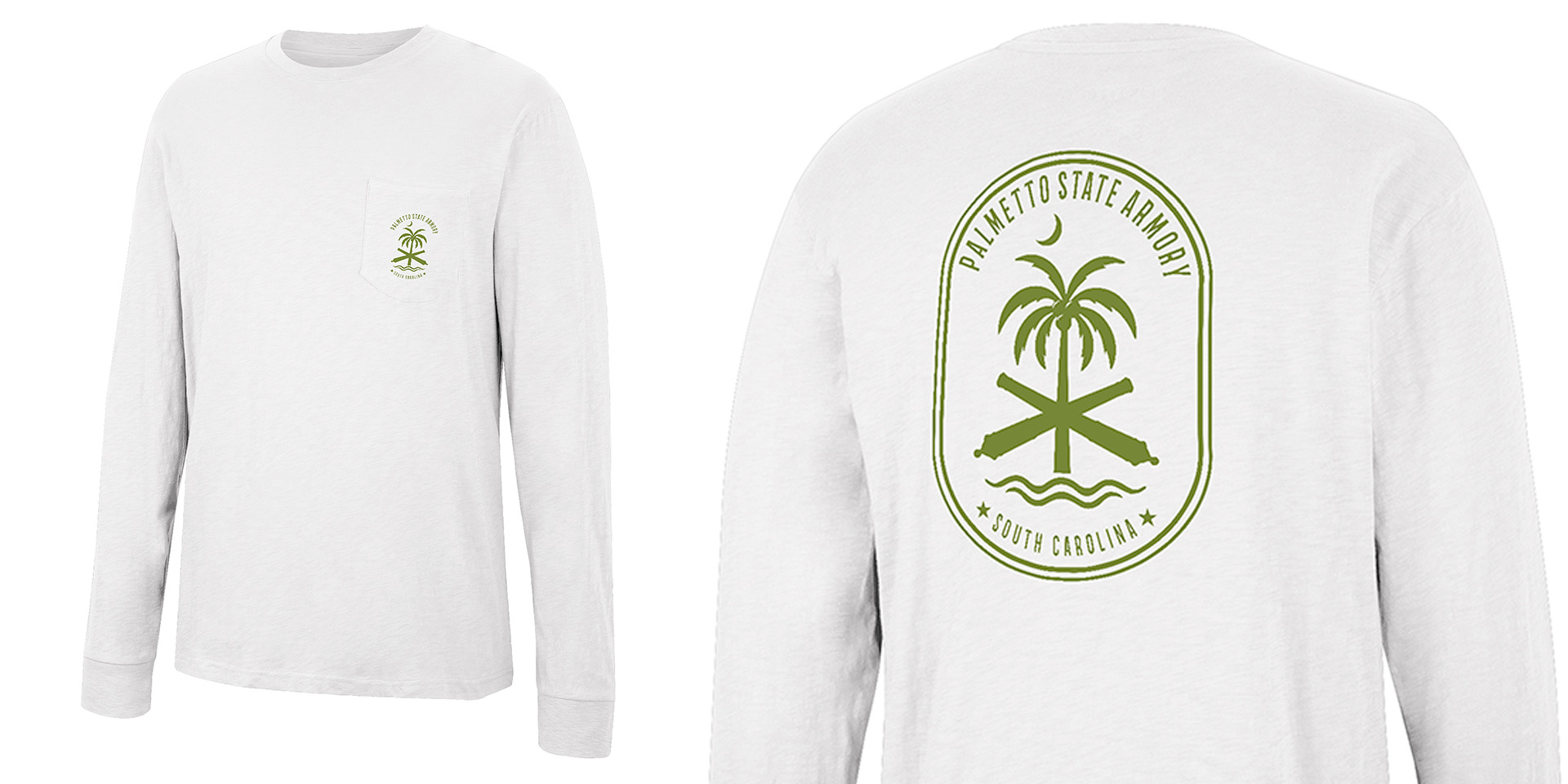 PSA "Lifestyle" Comfort Colors L/S - White, Small - Palmetto State Armory