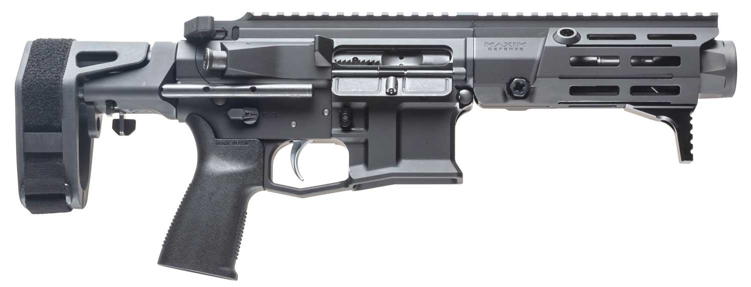 Maxim Defense PDX 5.56 NATO 20+1 Round Semi Auto AR Pistol, Black - MXM47803 - Maxim Defense