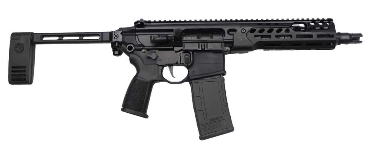 Sig Sauer MCX Spear 300 Blackout 9" 30rd Pistol, Black - PMCX-300B-9B-LT-B - Sig Sauer