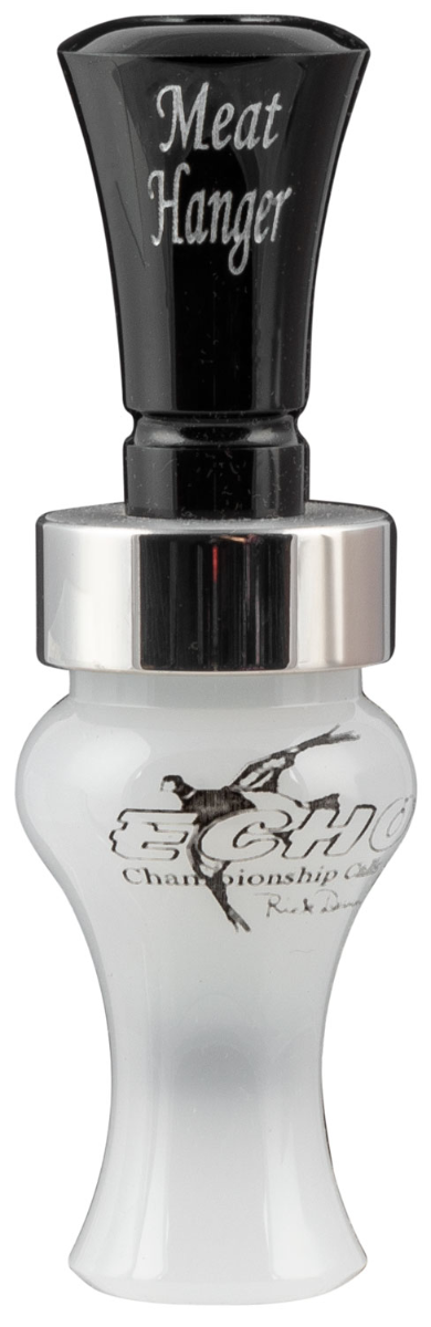 Echo Calls Meat Hanger Double Reed Duck Call, Pearl/Black - 79010 - Echo Calls