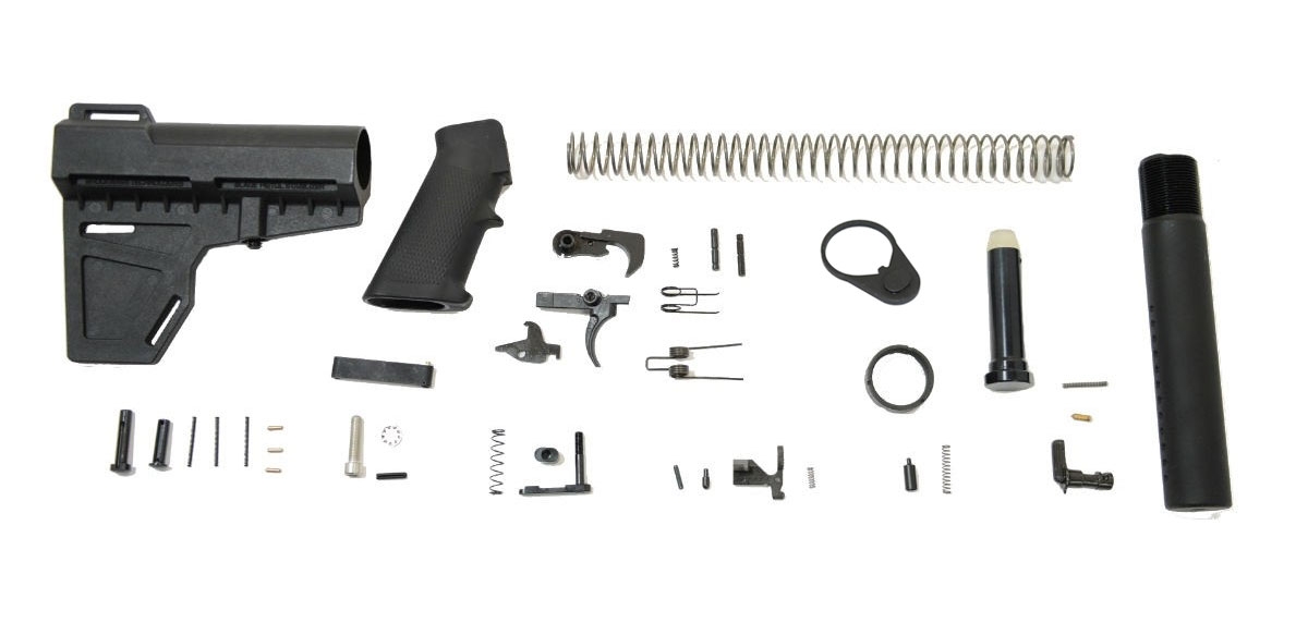 PSA Classic Shockwave Lower Build Kit, Black - 5165448068 - Palmetto State Armory