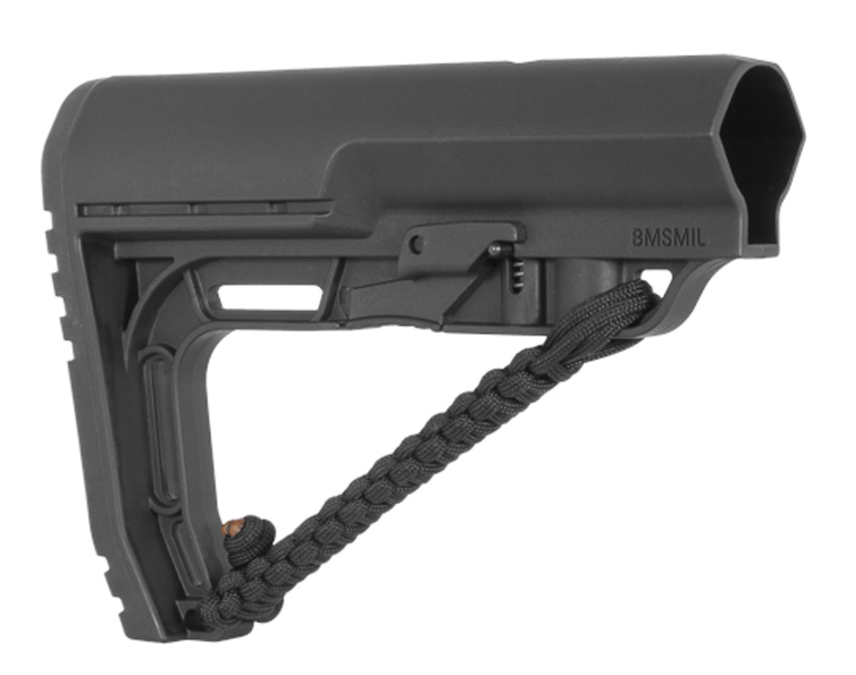 Mission First Tactical MFT Battlelink Minimalist w/NRAT Strap Mil-Spec Stock, Black - BMSMILNRATBLK