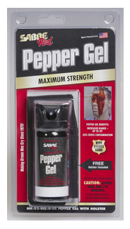 Sabre Red MK-3 Gel with Holster MK-3-GEL-H-US - Sabre Aka Security Equipment Corp