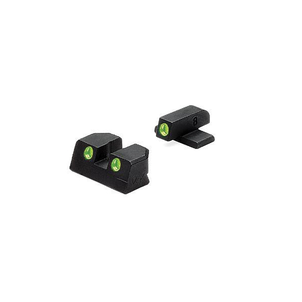 Meprolight Tru-Dot Night Sight Set Front/Rear, Green/Green - Meprolight