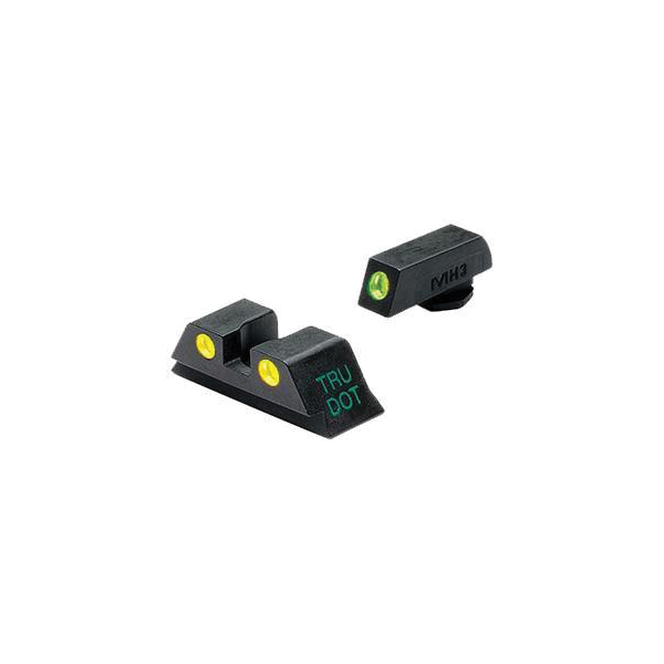 Meprolight Tru-Dot Night Sight Set Front/Rear, Green/Yellow - Meprolight