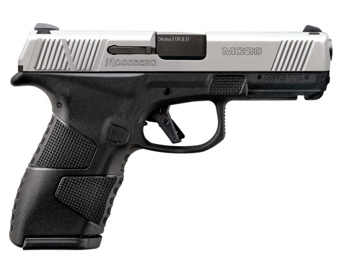 Mossberg MC2c 9mm Pistol 3.9" 10rd, Stainless/Black - 89021 - Mossberg