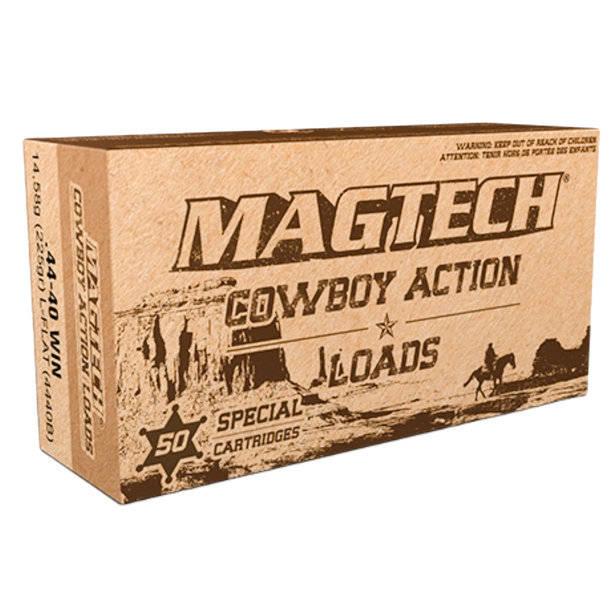 Magtech 44-40 Winchester 225gr LFN Ammunition 50rds - 4440B - Magtech