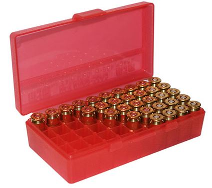 MTM FlipTop Ammo Box 9mm/380ACP-Red-50 rd-P50-9M-29 - Mtm Case Gard