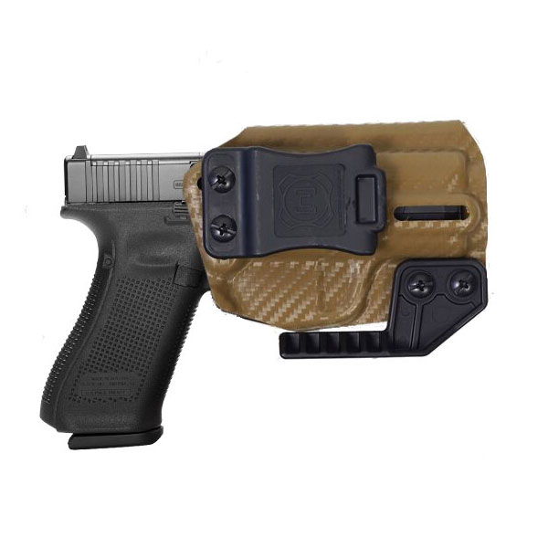 Nerd IWB Glock 17/22/31 Holster, Carbon Fiber Brown - NRD-GLK17-CFBRO - Nerd Holsters
