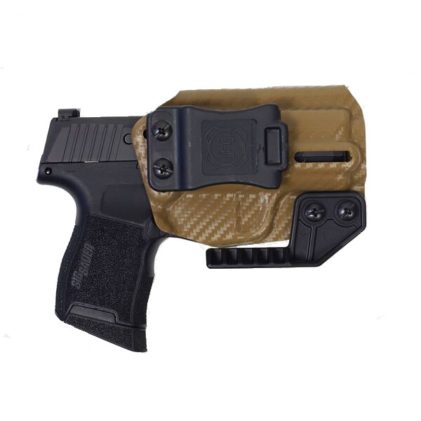 Nerd IWB Sig P365 Holster, Carbon Fiber Brown - NRD-SIGP365-CFBRO - Nerd Holsters