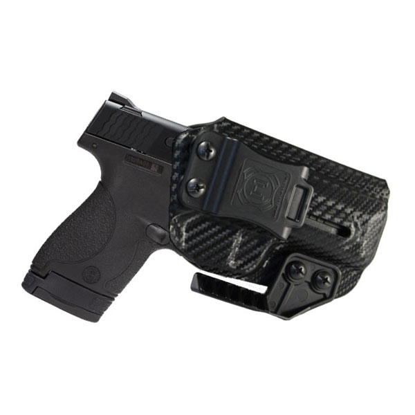 Nerd IWB Smith and Wesson Shield Holster, Carbon Fiber Black - NRD-SWSHLD-CFB - Nerd Holsters
