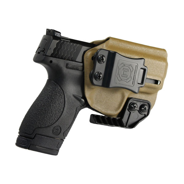 Nerd IWB Smith and Wesson Shield Holster, FDE - NRD-SWSHLD-FDE - Nerd Holsters
