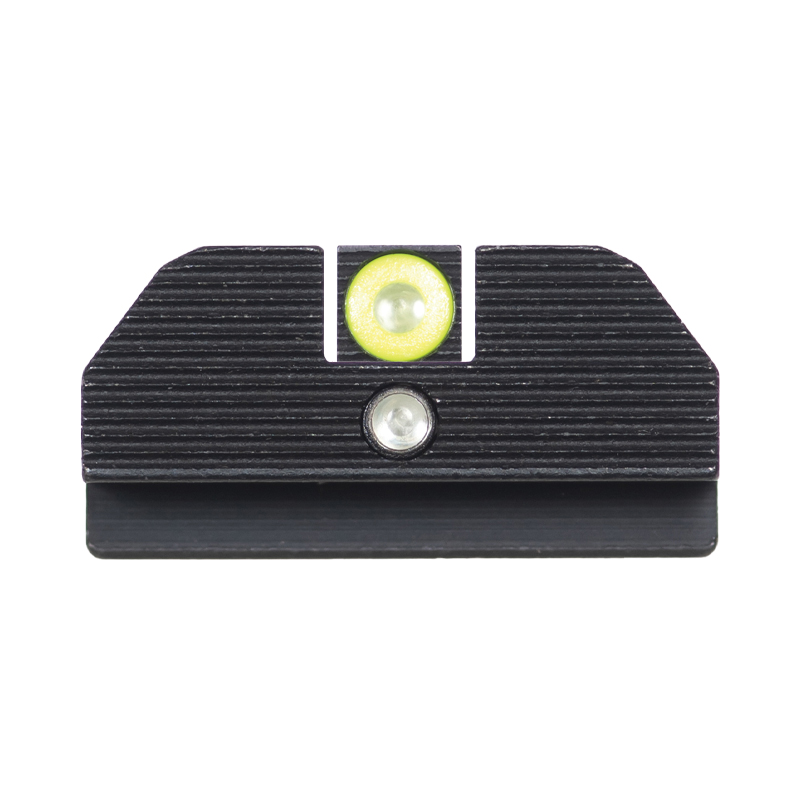 Night Fision Perfect Dot Student of the Gun Accur8 Sight Set Front/Rear, Green/Yellow/Green/Black - Night Fision