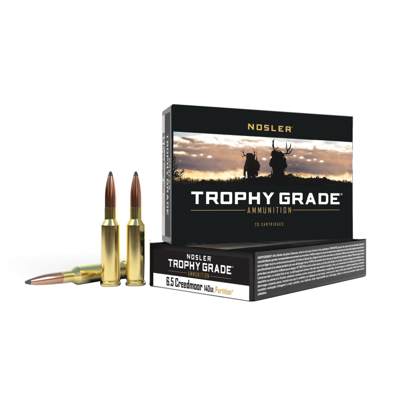 Nosler Trophy Grade 6.5 Creedmoor 140 gr Partition 20rds - Nosler