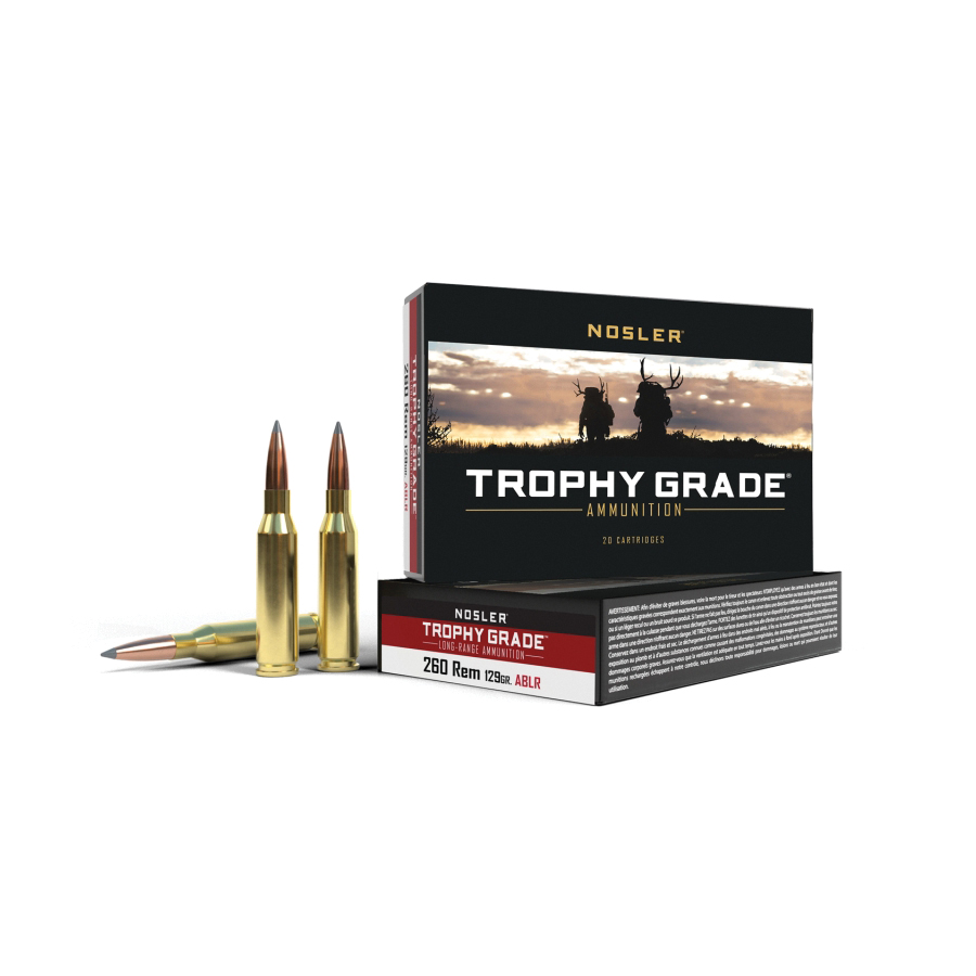 Nosler Trophy Grade Long Range .260 Remington 129 gr PT 20rds - Nosler