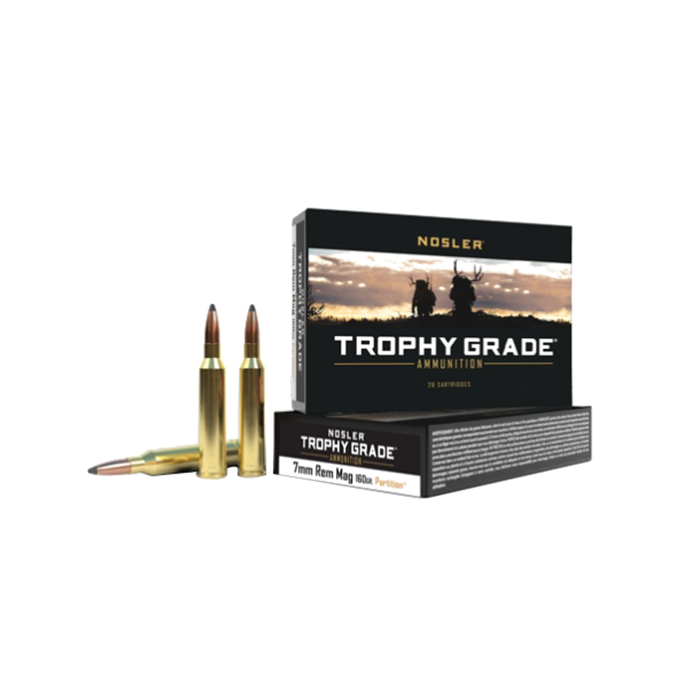 Nosler Trophy Grade 7mm Remington Magnum 160 gr Partition 20rds - Nosler
