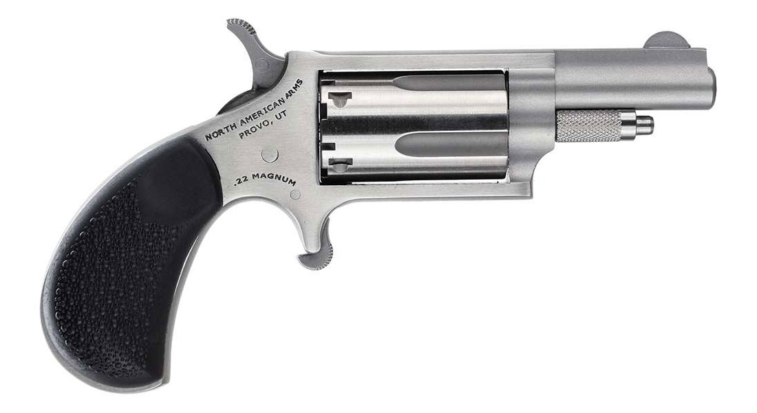 North American Arms 1.625" .22 Magnum Mini Revolver Carry Combo With Holster, Stainless - 22MGRCHSS - North American Arms