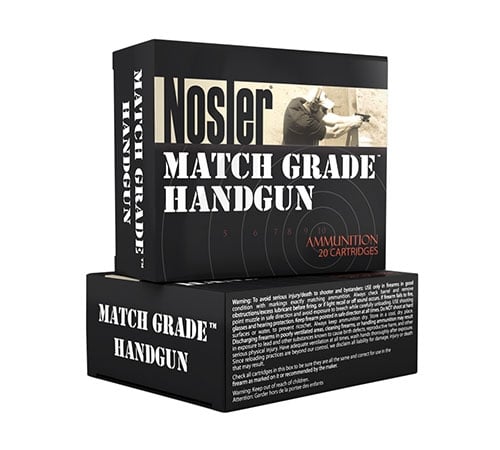 Nosler Match Grade 45 ACP 230 grain Jacketed Hollow Point Handgun Ammo, 20/Box - 51277 - Nosler