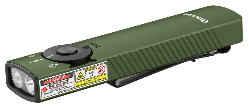 Olight Arkfeld Pro LED Rechargeable Flashlight w/ UV Light & Green Laser, OD Green