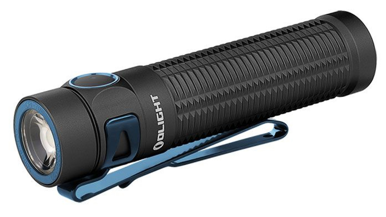 OLight Baton 3 Pro Rechargeable Flashlight, Black, Cool White