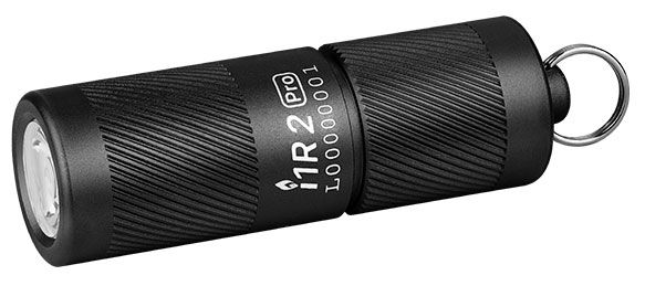 Olight i1R 2 Pro Rechargeable Keychain LED Flashlight with USB-C Charging Cable, Black - Olight